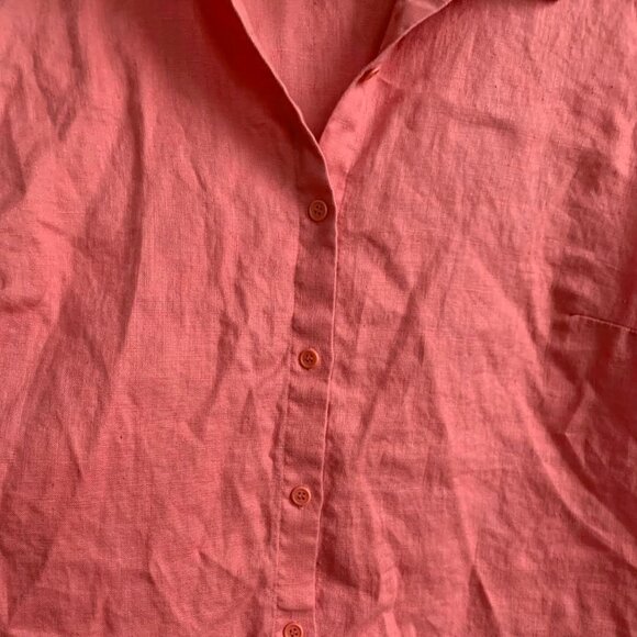 Pink Linen Shirt - Picture 3 of 3